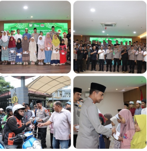 Ramadhan Penuh Kebersamaan, Polres Metro Jakbar Gelar Bukber Bersama Awak Media, Santunan Anak Yatim hingga Bagikan 200 Takjil