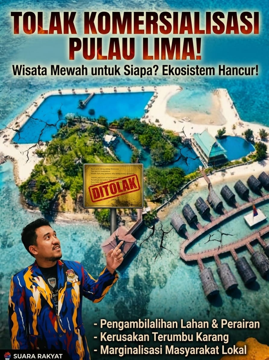 Diduga Alih Fungsi Kawasan Lindung, LSM Laskar NKRI Soroti Pembangunan Wisata di Pulau Lima
