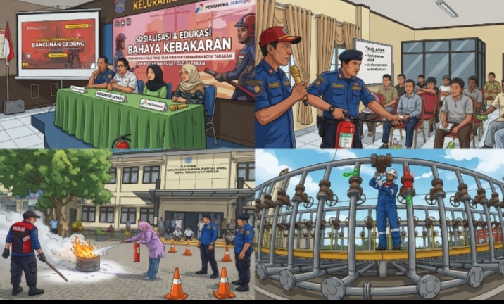 Ancaman Nyata! Pertamina EP Turun Tangan Latih 207 Warga Tarakan Hadapi Kebakaran