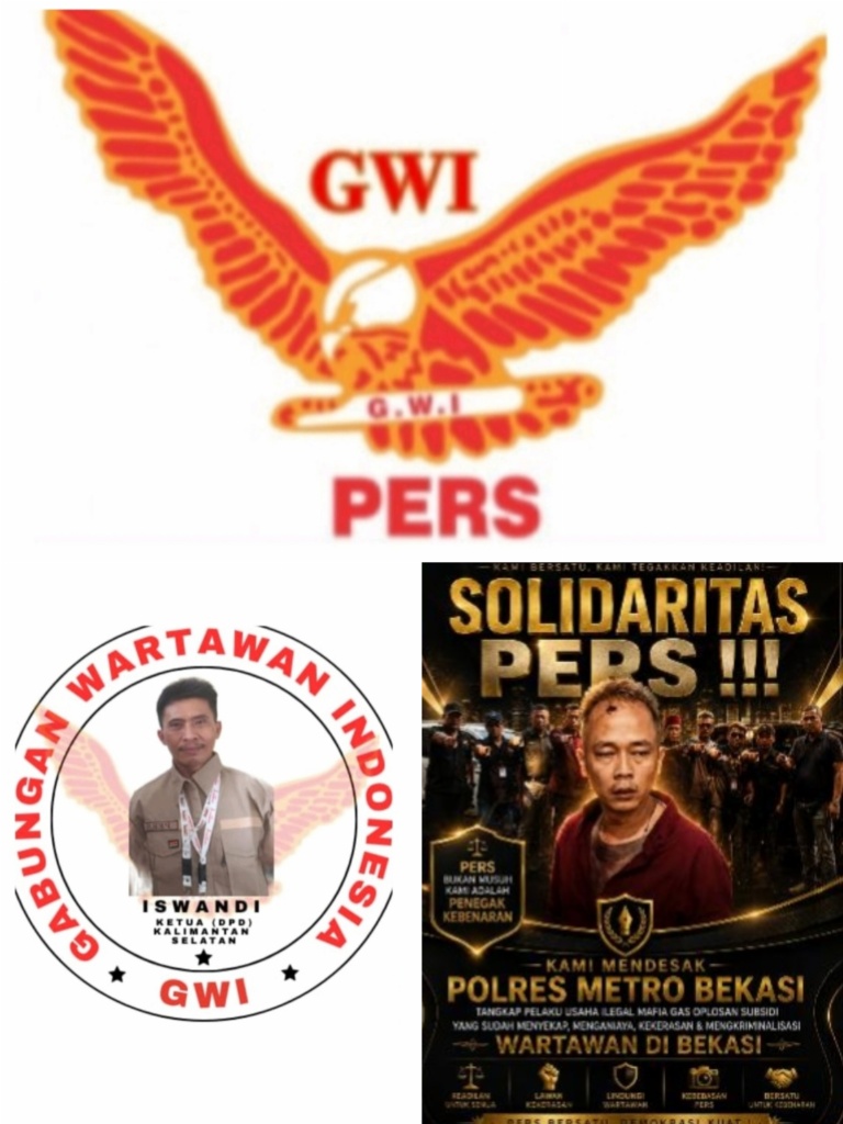 DPD-GWI Kalsel Soroti Dugaan Kekerasan terhadap Wartawan di Bekasi, Propam Polri Diminta Turun Tangan