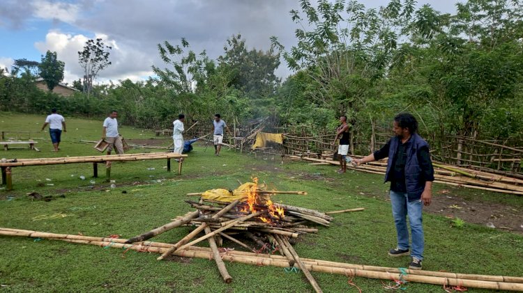 Gempur Sarang Judi Sabung Ayam, Polres Belu Bongkar dan Bakar Dua Arena Ilegal di Atambua