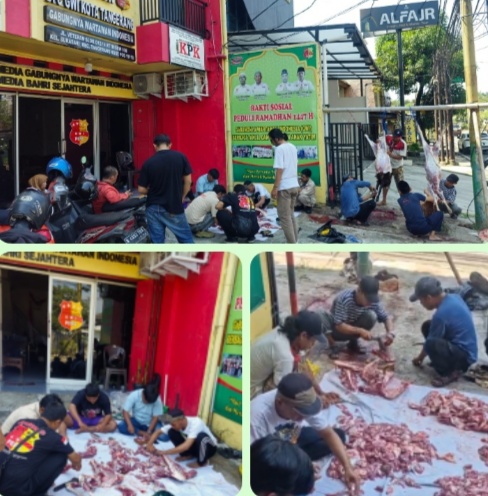 Kantor DPC GWI Kota Tangerang Gelar Kurban Idul Adha 1447 Hijriah, Warga Sambut Antusias Pembagian Daging Kurban