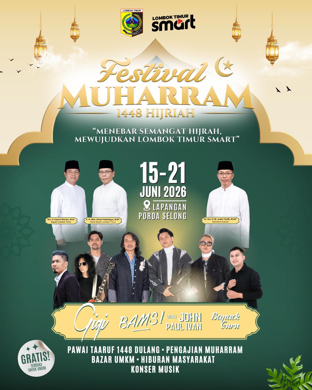 Festival Muharram 1448 H Siap Hidupkan Nuansa Religi dan Ekonomi Rakyat di Selong