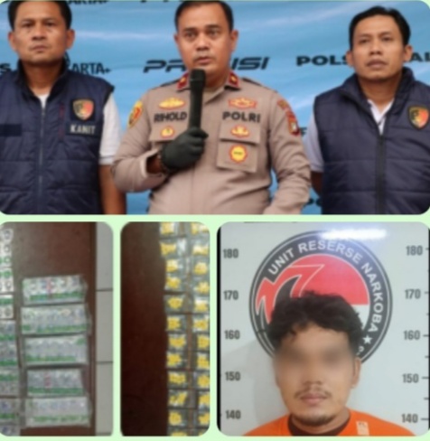 Ratusan Butir Tramadol dan Hexymer Disita, Pedagang Obat Ilegal Diamankan Polsek Kalideres