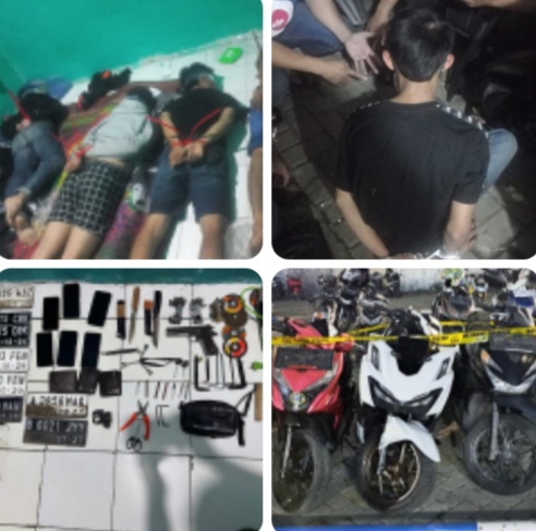 Berawal dari Laporan Korban, Tim Resmob Polres Metro Tangerang Kota Gerebek Kontrakan Penyimpan Motor Curian di Tigaraksa