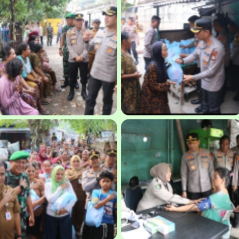 Masuk Gang Permukiman Tanah Tinggi, Kapolres Metro Tangerang Kota Bawa Sembako dan Dengarkan Curhat Warga