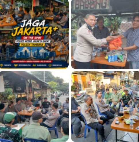 Jaga Jakarta+ Jayakarta On The Spot, Polres Jakbar dan Warga Angke Perkuat Sinergi Jaga Kamtibmas