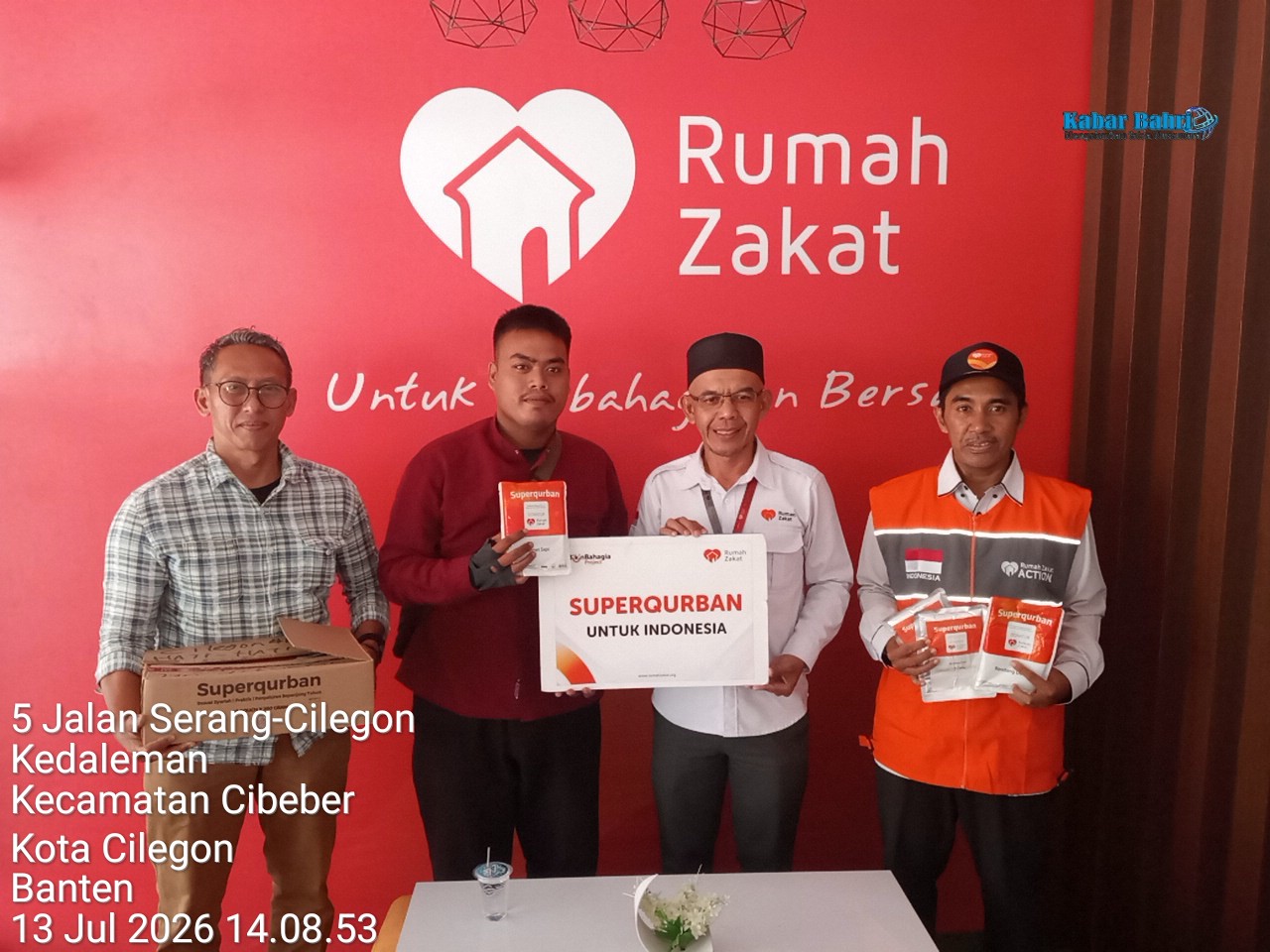 Rumah Zakat Cilegon Salurkan 120 Paket SuperQurban untuk Santunan Anak Yatim dan Dhuafa Untuk Santunan Media Kabarbahri