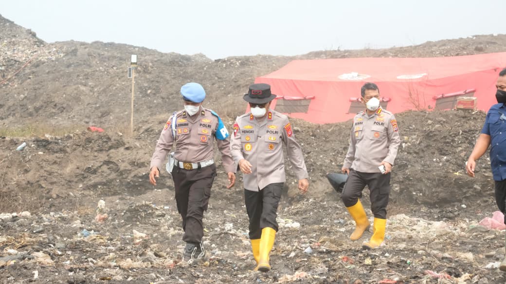 Kapolda Banten Tinjau TPA Jatiwaringin, Pastikan Penanganan Kebakaran dan Perlindungan Warga Berjalan Maksimal