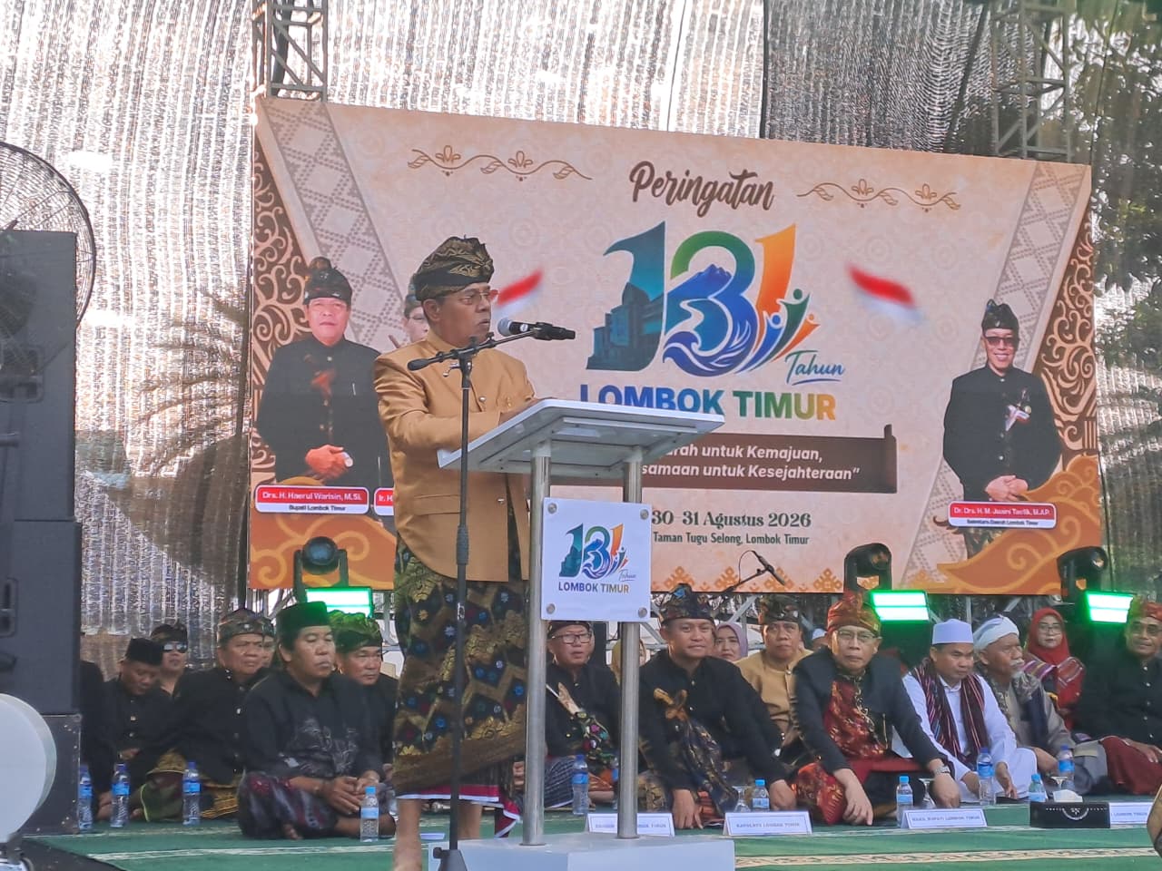 131 Tahun Lombok Timur, H. Iron Serukan Persatuan dan Kepedulian untuk Menentukan Arah Daerah