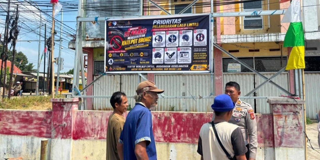Tekan Penggunaan Knalpot Brong, Satlantas Polres Kuningan Gencarkan Edukasi Tertib Berlalu Lintas