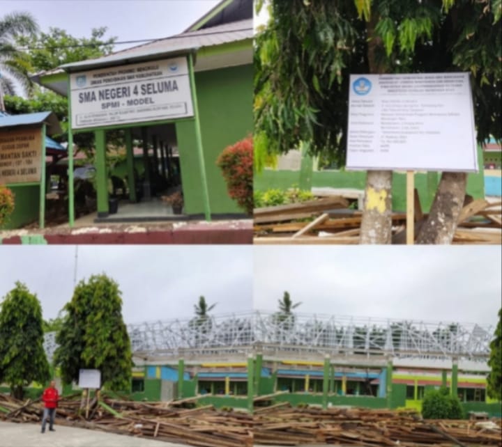 Masa Kerja 120 Hari Dimulai, Proyek Rehabilitasi SMAN 4 Seluma Dipertanyakan Transparansinya
