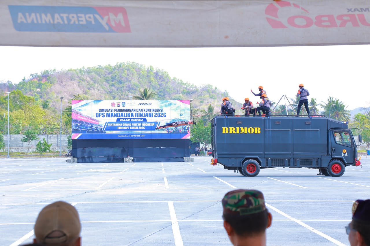 Jelang MotoGP Mandalika, Aparat Uji Skenario Darurat dari Ancaman Bom hingga Aksi Massa