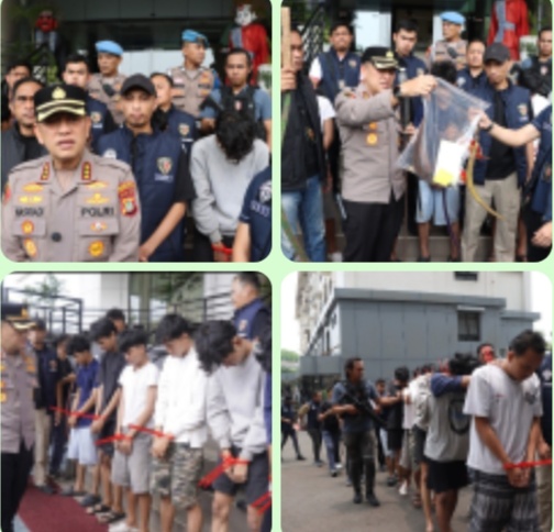 Polres Jakbar Amankan 19 Orang Terkait Tawuran Maut di Kebon Jeruk, Pelaku Penyiraman Air Keras Diburu