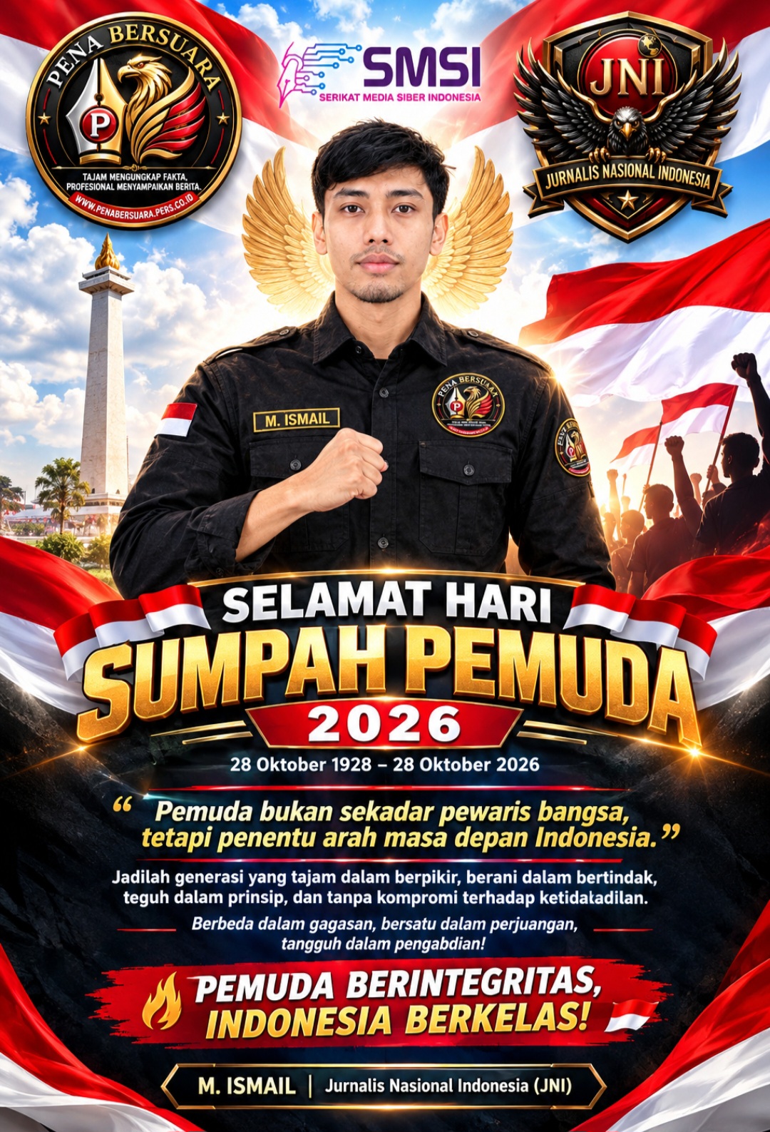 Sumpah Pemuda Bukan Sekadar Seremoni, Saatnya Pemuda Berintegritas Menentukan Arah Bangsa